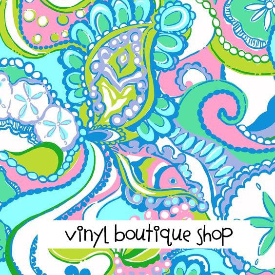 Conch Republic Lilly Inspired Printed Patterned Craft Vinyl - Vinyl Boutique Shop