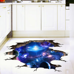 Universe Galaxy 3D Wall Stickers DIY Outer Space Milky Way Wall Decor for Kids Rooms Floor Ceiling Decoration - Vinyl Boutique Shop