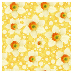 Narcissus Flowers Heat Transfer Vinyl Sheet - Vinyl Boutique Shop