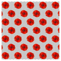 Poppy Red Flower Heat Transfer Vinyl Sheet - Vinyl Boutique Shop