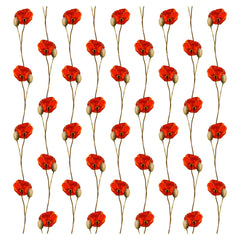 Poppy Red Flower Heat Transfer Vinyl Sheet - Vinyl Boutique Shop