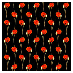 Poppy Red Flower Heat Transfer Vinyl Sheet - Vinyl Boutique Shop