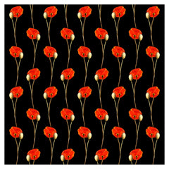 Poppy Red Flower Heat Transfer Vinyl Sheet - Vinyl Boutique Shop