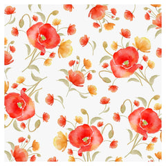 Red Poppy Flower Adhesive Vinyl Sheet - Vinyl Boutique Shop