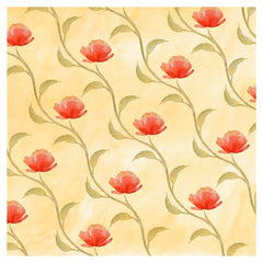 Red Poppy Flower Adhesive Vinyl Sheet - Vinyl Boutique Shop