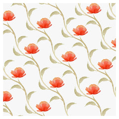 Red Poppy Flower Adhesive Vinyl Sheet - Vinyl Boutique Shop