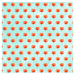 Red Poppy Flower Adhesive Vinyl Sheet - Vinyl Boutique Shop