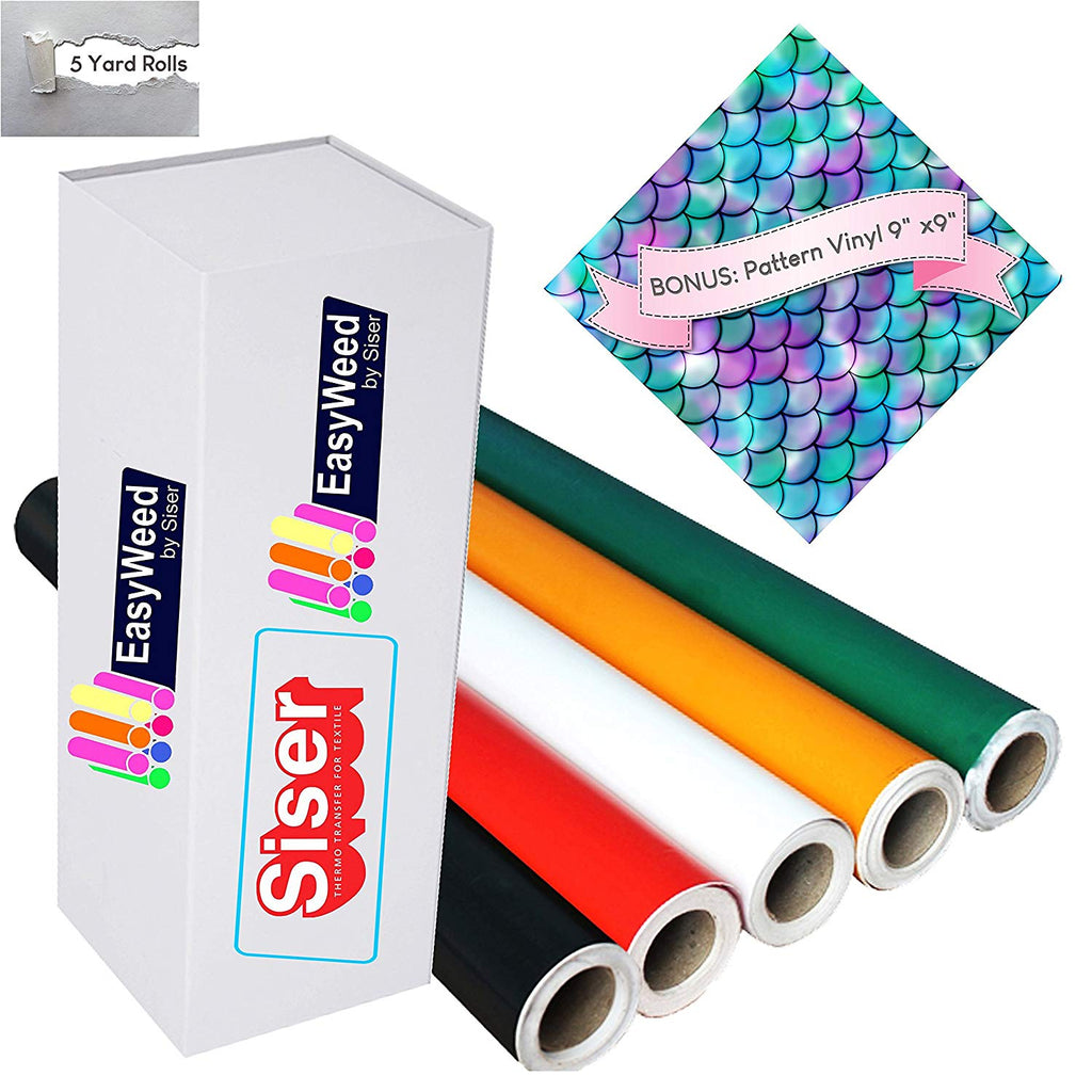 Siser EasyWeed HTV Iron On Heat Transfer Vinyl 15 x 6ft (2 Yards