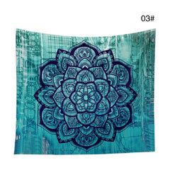 Bohemian Mandala Tapestry Sandy Beach Indian Picnic Rug Throw Travel Mattress Blanket Camping Tent Wall Decor Hanging Tapestries - Vinyl Boutique Shop