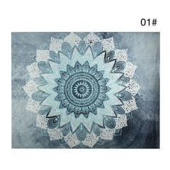 Bohemian Mandala Tapestry Sandy Beach Indian Picnic Rug Throw Travel Mattress Blanket Camping Tent Wall Decor Hanging Tapestries - Vinyl Boutique Shop