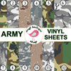 Army Camo print Adhesive Heat Transfer Vinyl Sheet - Vinyl Boutique Shop