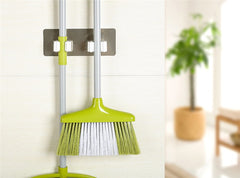 Wall Mounted Mop Organizer Holder Brush Broom Hanger Storage Rack Kitchen Tool Wall Housekeeper Random Colorful 17.8*7cm - Vinyl Boutique Shop