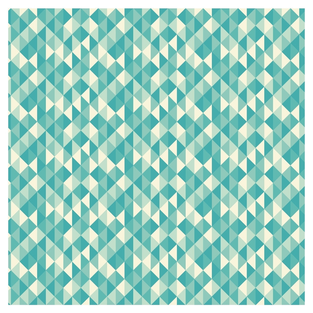 Geometric Buttercup and Ocean Adhesive Vinyl Sheet - Vinyl Boutique Shop