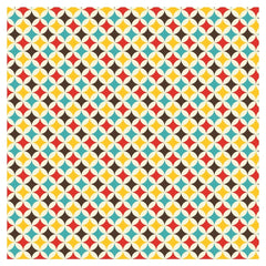 Geometric Buttercup and Ocean Adhesive Vinyl Sheet - Vinyl Boutique Shop