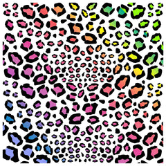 Rainbow Leopards Patterns Adhesive Vinyl Sheet - Vinyl Boutique Shop