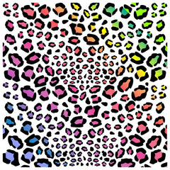 Rainbow Leopards Patterns Adhesive Vinyl Sheet - Vinyl Boutique Shop