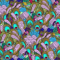 Floral Decoupage Printed Pattern Vinyl - Vinyl Boutique Shop