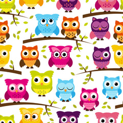 Owl Paper Vectors Printed Vinyl Sheet - Vinyl Boutique Shop