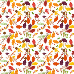 Autumn Flowers Adhesive Vinyl Sheet - Vinyl Boutique Shop
