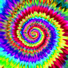 Rainbow TieDye Heat Transfer Vinyl Sheet - Vinyl Boutique Shop