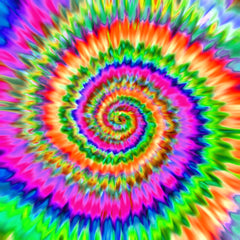 Rainbow TieDye Heat Transfer Vinyl Sheet - Vinyl Boutique Shop