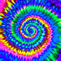 Rainbow TieDye Heat Transfer Vinyl Sheet - Vinyl Boutique Shop