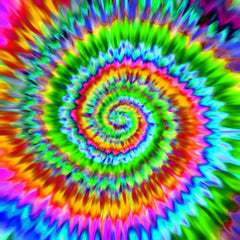 Rainbow TieDye Heat Transfer Vinyl Sheet - Vinyl Boutique Shop
