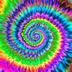 Rainbow TieDye Heat Transfer Vinyl Sheet - Vinyl Boutique Shop