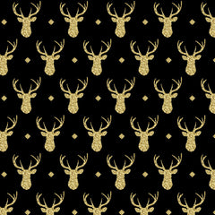 Gold Glitter Antler Heat Transfer Vinyl Sheet - Vinyl Boutique Shop
