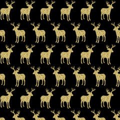 Gold Glitter Antler Heat Transfer Vinyl Sheet - Vinyl Boutique Shop