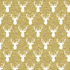 Gold Glitter Antler Heat Transfer Vinyl Sheet - Vinyl Boutique Shop