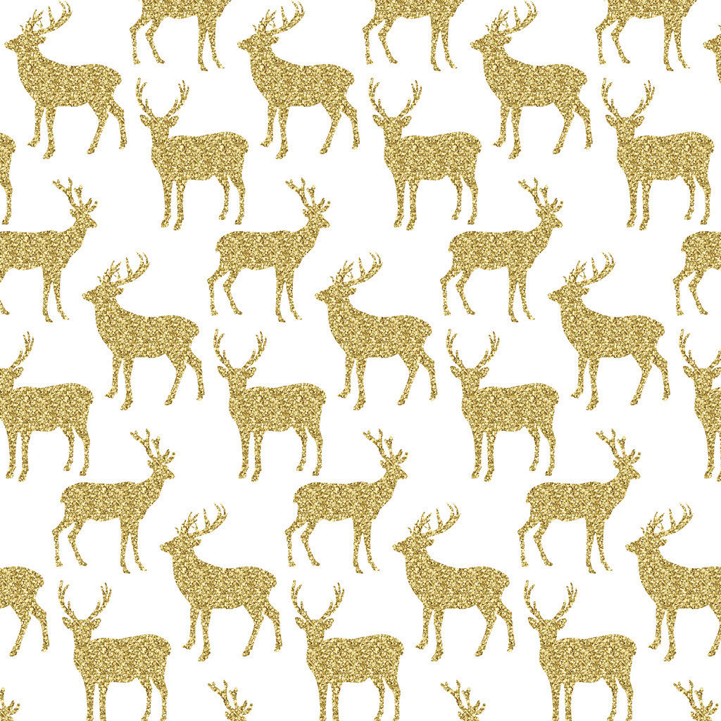 Gold Glitter Antler Heat Transfer Vinyl Sheet - Vinyl Boutique Shop