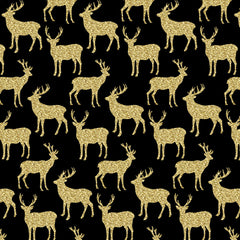 Gold Glitter Antler Heat Transfer Vinyl Sheet - Vinyl Boutique Shop