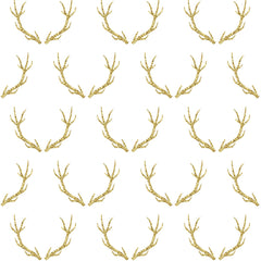 Gold Glitter Antler Heat Transfer Vinyl Sheet - Vinyl Boutique Shop