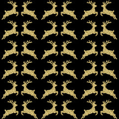 Gold Glitter Antler Heat Transfer Vinyl Sheet - Vinyl Boutique Shop