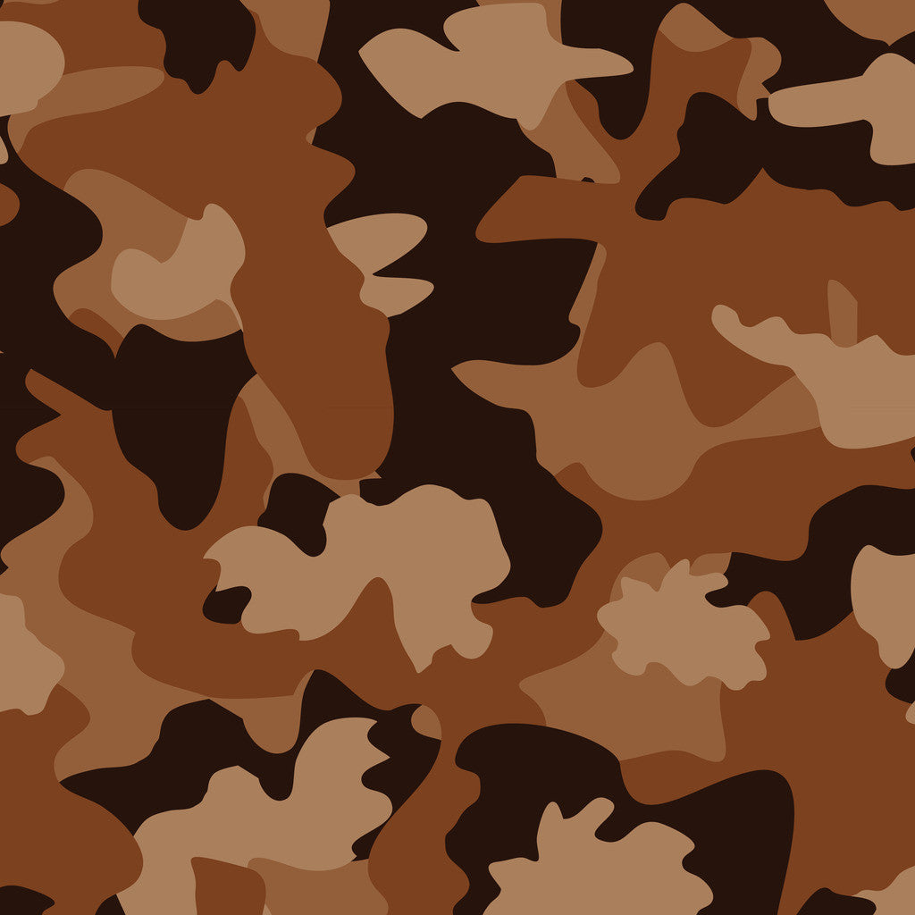 Army Camo Orange/Blue - HTV Pattern