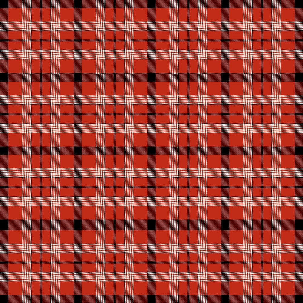 Red Plaid Adhesive Vinyl Sheet - Vinyl Boutique Shop