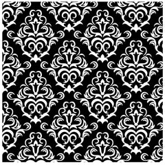 black Damask Adhesive Vinyl Sheet - Vinyl Boutique Shop