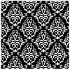 black Damask Adhesive Vinyl Sheet - Vinyl Boutique Shop
