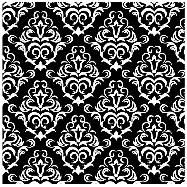 black Damask Heat Transfer Vinyl Sheet - Vinyl Boutique Shop