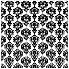 black Damask Adhesive Vinyl Sheet - Vinyl Boutique Shop
