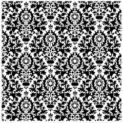 black Damask Adhesive Vinyl Sheet - Vinyl Boutique Shop
