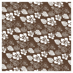 Hawaiian Prints Blue Coral Brown Adhesive Vinyl Sheet - Vinyl Boutique Shop
