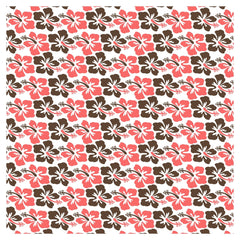 Hawaiian Prints Blue Coral Brown Adhesive Vinyl Sheet - Vinyl Boutique Shop