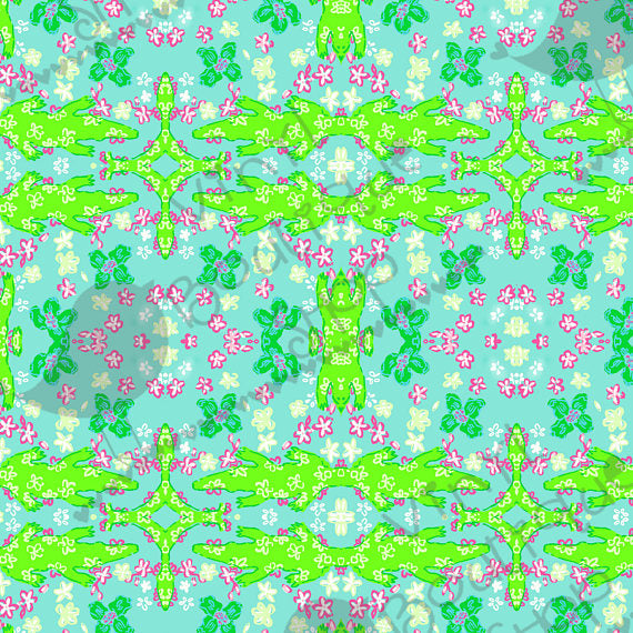Gator Lilly Inspired Small Scale Vinyl Sheet - Vinyl Boutique Shop