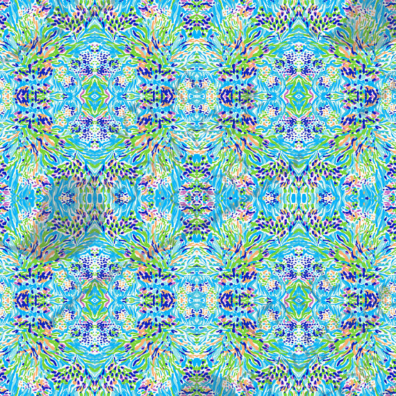 Sea Soiree Lilly Inspired Printed Patterned Craft Vinyl - Vinyl Boutique Shop