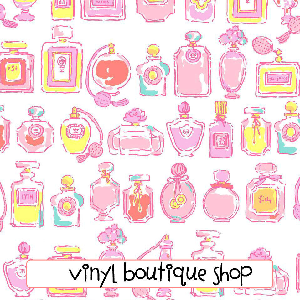 Spritz Perfume Lilly Inspired Printed Patterned Craft Vinyl - Vinyl Boutique Shop