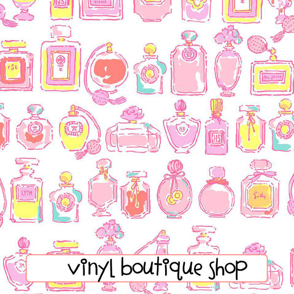 Spritz Perfume Lilly Inspired Printed Patterned Craft Vinyl - Vinyl Boutique Shop