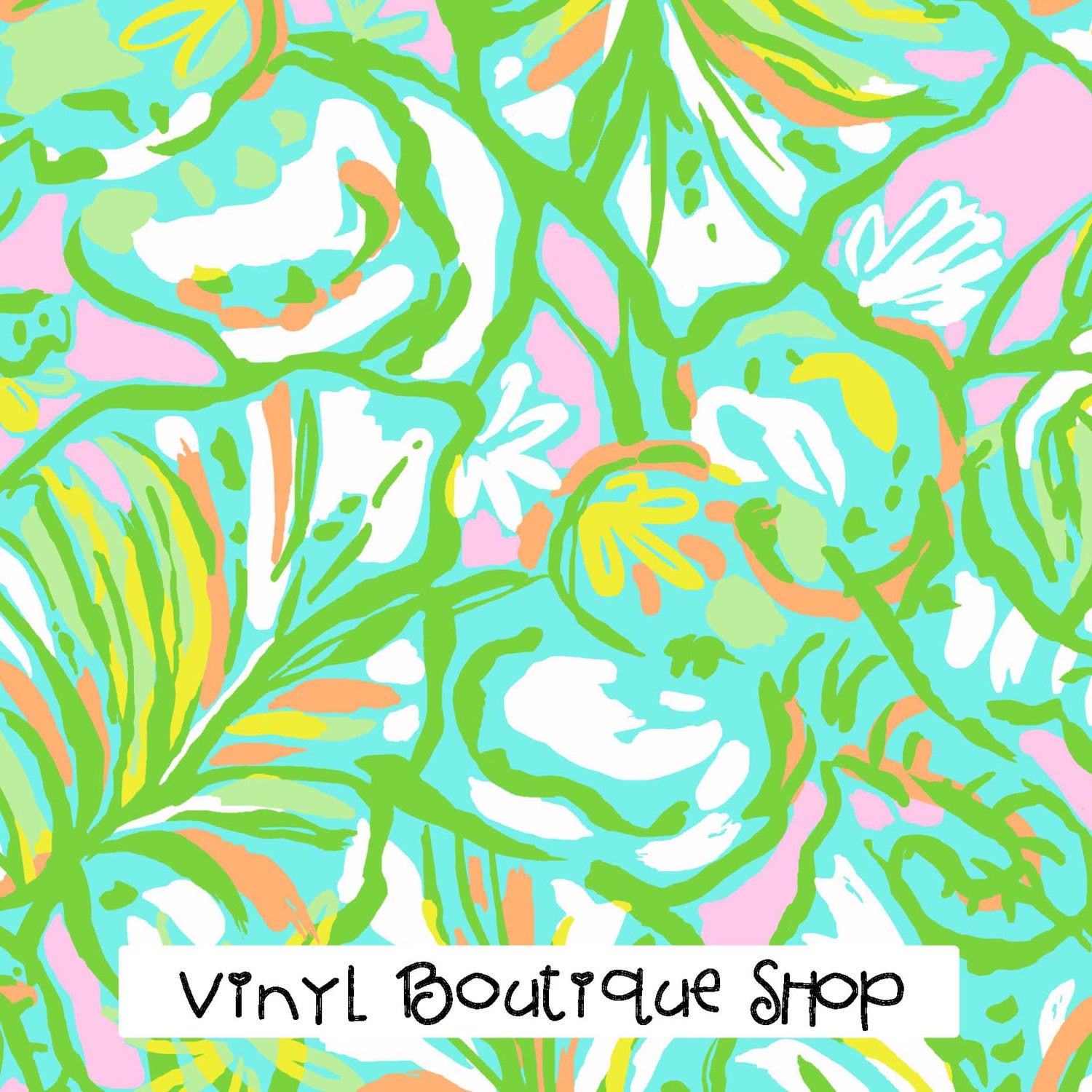 Elephant Ears Lilly Inspired Vinyl - Vinyl Boutique Shop