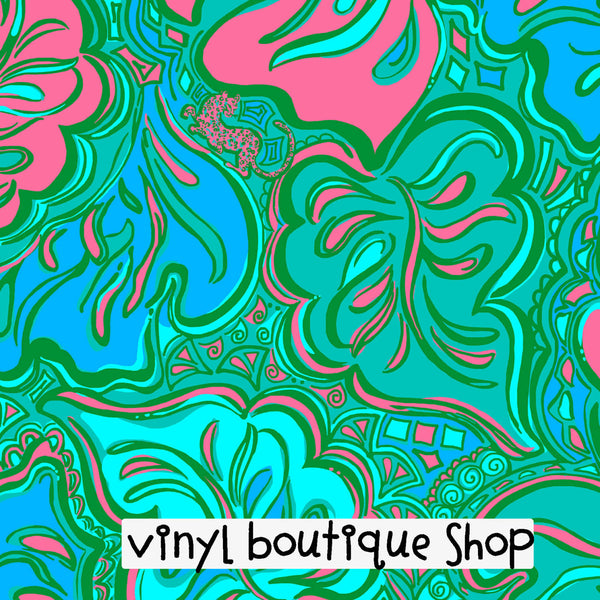 Lilly Lounge Lilly Inspired Printed Patterned Craft Vinyl - Vinyl Boutique Shop